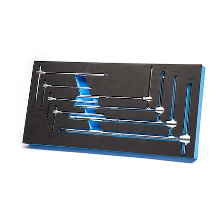 Capri Tools Metric Sliding T-Handle Hex Wrench Set with Mechanic's Tray, 8 pcs CP13080MT